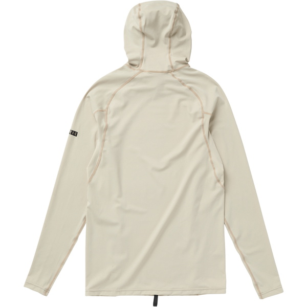 2026 Mystic Mens Uncharted Long Sleeve Hooded Rash Vest 35001.250204 - Sand